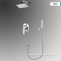 Bathroom modern square shower head tap units